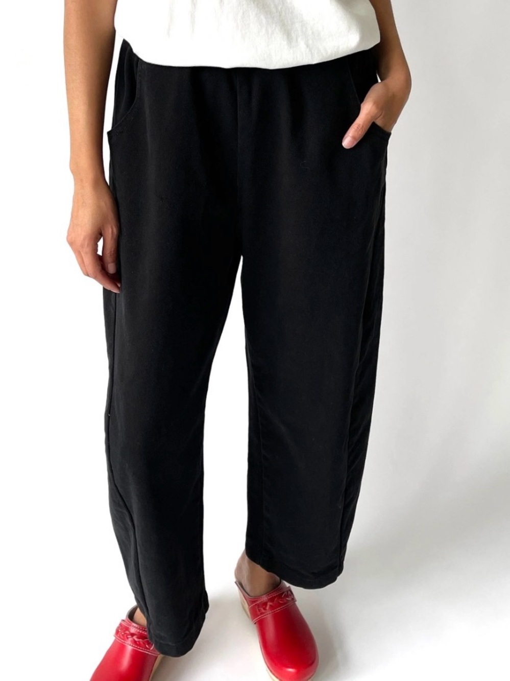 Le Bon Shoppe Black Canvas Arc Pants L